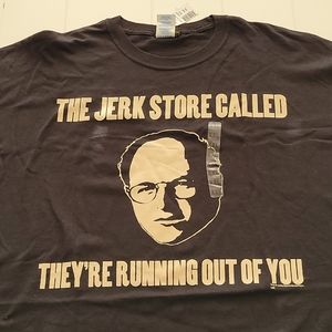 Vtg 00s Seinfeld George Jerk Store Shirt NWT XXL